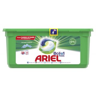 Средство для стирки Ariel Горный родник Всё в 1 Капсулы для стирки 30шт (81719674)
Средство для стирки Ariel Горный родник Всё в 1 Капсулы для стирки 30шт (81719674)