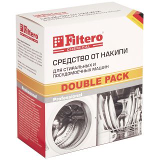 Средство для ухода за техникой Filtero Double Pack Средство от накипи для ПММ и СМ арт.611
Средство для ухода за техникой Filtero Double Pack Средство от накипи для ПММ и СМ арт.611