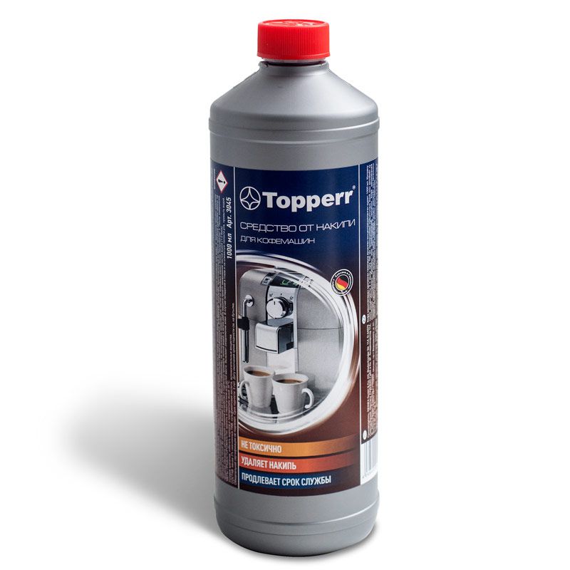 Средство для ухода за техникой Topperr 3045 Средство от накипи для кофемашин, 1000мл
Средство для ухода за техникой Topperr 3045 Средство от накипи для кофемашин, 1000мл