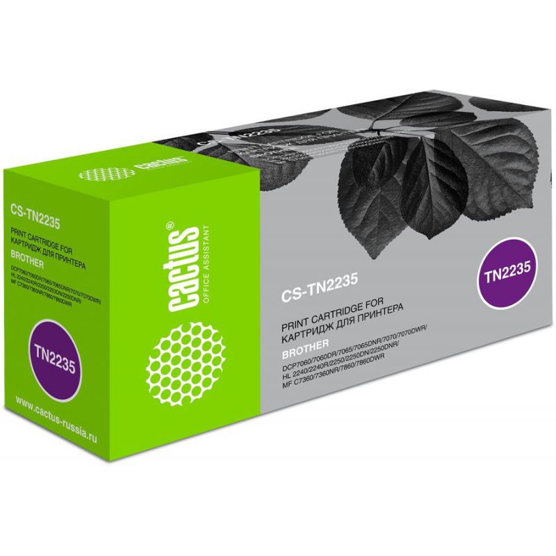 Картридж Cactus CS-TN2235 черный 
Картридж Cactus CS-TN2235 черный
