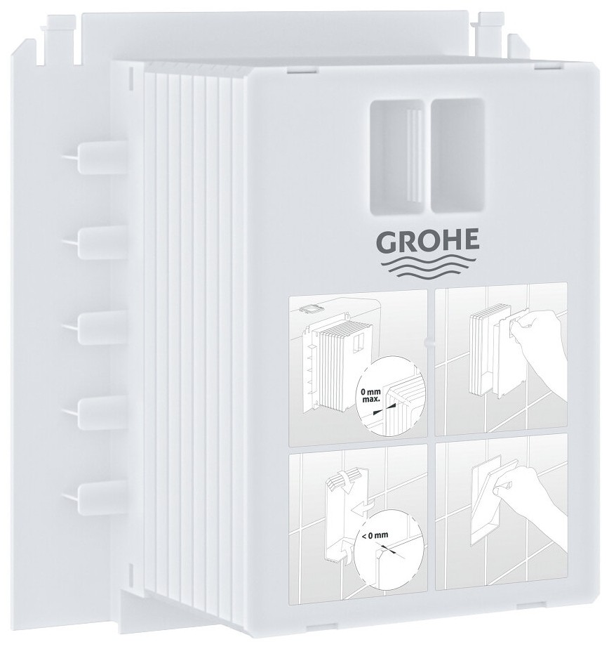 Для инсталляции Grohe 40911000 Ревизионный короб для крепления малых панелей смыва 
Для инсталляции Grohe 40911000 Ревизионный короб для крепления малых панелей смыва