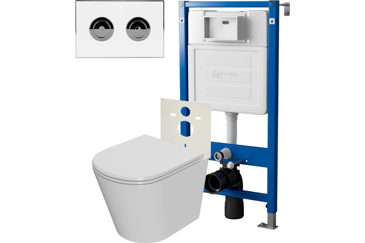 Комплект инсталляции Point PN48205WC (Элемент П PN45121 +КлавишаВенера бел/хром PN44072WC +Унитаз Виктория)
Комплект инсталляции Point PN48205WC (Элемент П PN45121 +КлавишаВенера бел/хром PN44072WC +Унитаз Виктория)