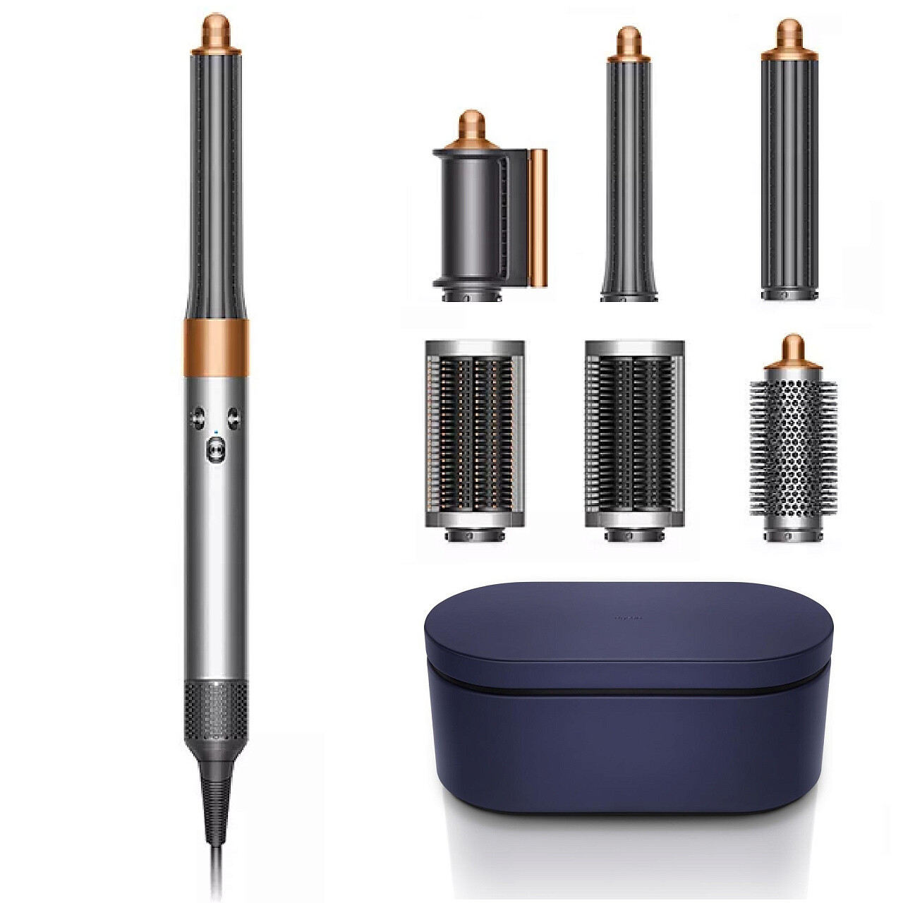 Прибор для укладки волос Dyson Airwrap Complete Long HS05 nickel/copper (400715-01)
Прибор для укладки волос Dyson Airwrap Complete Long HS05 nickel/copper (400715-01)