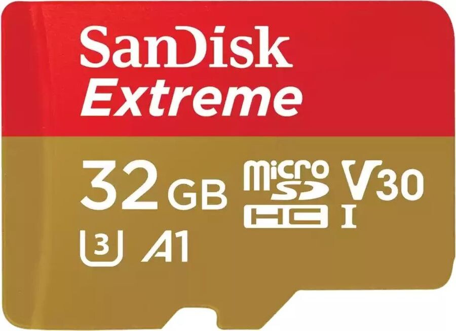 Карта памяти Sandisk Extreme microSDHC 32ГБ (SDSQXAF-032G-GN6MN) +SD адаптер
Карта памяти Sandisk Extreme microSDHC 32ГБ (SDSQXAF-032G-GN6MN) +SD адаптер