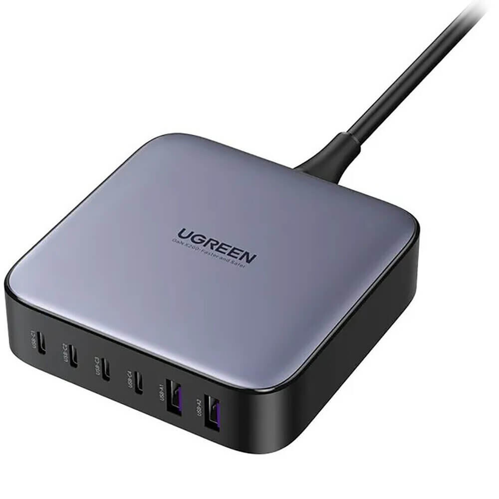 Сетевое зарядное устройство Ugreen CD271 Nexode 200W 2*USB-A+ 4*USB-C Desktop Charger (6-Port) серый (40914)
Сетевое зарядное устройство Ugreen CD271 Nexode 200W 2*USB-A+ 4*USB-C Desktop Charger (6-Port) серый (40914)