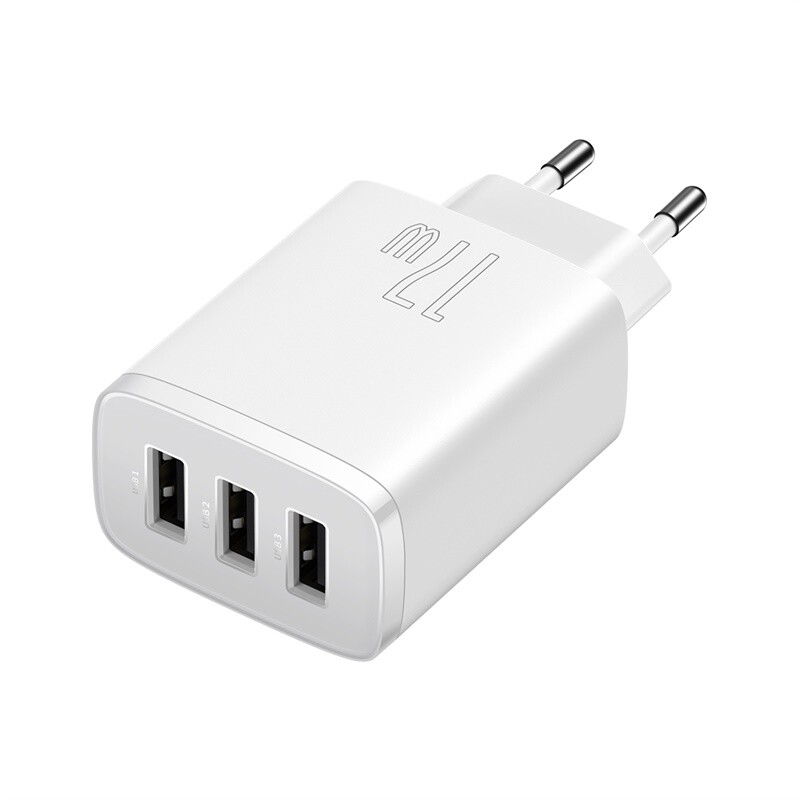 Сетевое зарядное устройство Baseus Compact Charger 3U 17W EU White (CCXJ020102)
Сетевое зарядное устройство Baseus Compact Charger 3U 17W EU White (CCXJ020102)
