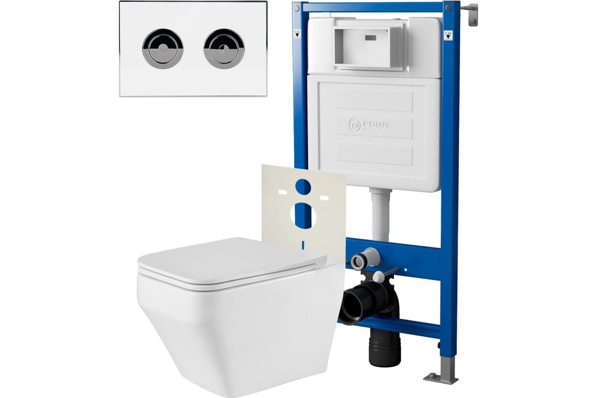 Комплект инсталляции Point PN48309WC (Элемент П PN45121 +Клавиша бел/хром+Унитаз Аврора PN41101)
Комплект инсталляции Point PN48309WC (Элемент П PN45121 +Клавиша бел/хром+Унитаз Аврора PN41101)