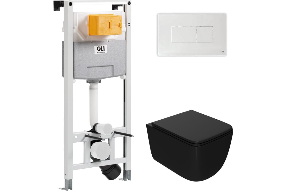 Комплект инсталляции OLI 879235pKA01+PN41831BM (Сет: OLI 120 ECO Sanitarblock pneumatic+Панель KARISMA,бел.,+Унитаз Point Меркурий, чёрн PN41831BM)
Комплект инсталляции OLI 879235pKA01+PN41831BM (Сет: OLI 120 ECO Sanitarblock pneumatic+Панель KARISMA,бел.,+Унитаз Point Меркурий, чёрн PN41831BM)
