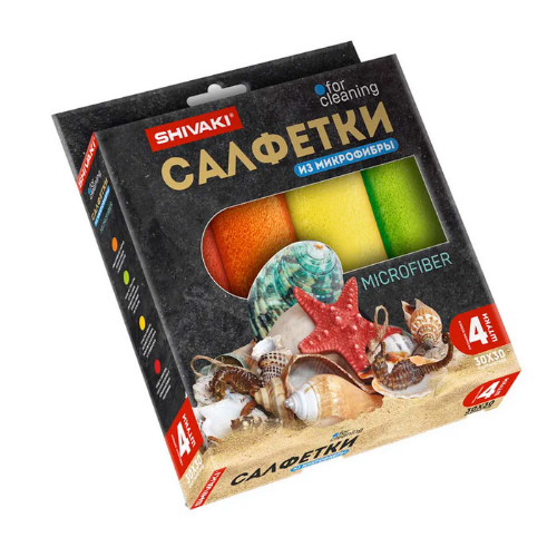 Протирочный материал Shivaki KSH-0033 Набор салфеток из микрофибры 30х30см 4шт
Протирочный материал Shivaki KSH-0033 Набор салфеток из микрофибры 30х30см 4шт