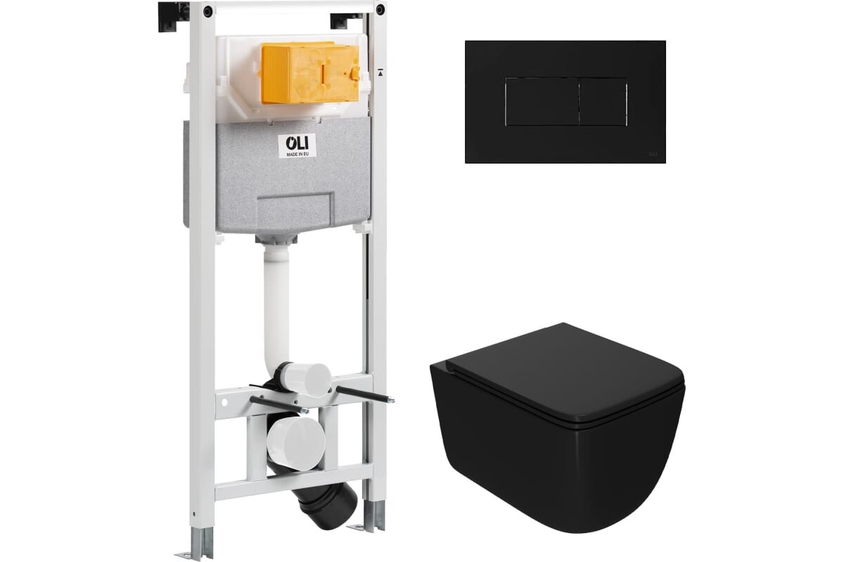 Комплект инсталляции OLI 879235pKA03+PN41831BM (Сет: OLI 120 ECO Sanitarblock pneumatic+Панель KARISMA, черн+Унитаз Point Меркурий, чёрн PN41831BM)
Комплект инсталляции OLI 879235pKA03+PN41831BM (Сет: OLI 120 ECO Sanitarblock pneumatic+Панель KARISMA, черн+Унитаз Point Меркурий, чёрн PN41831BM)