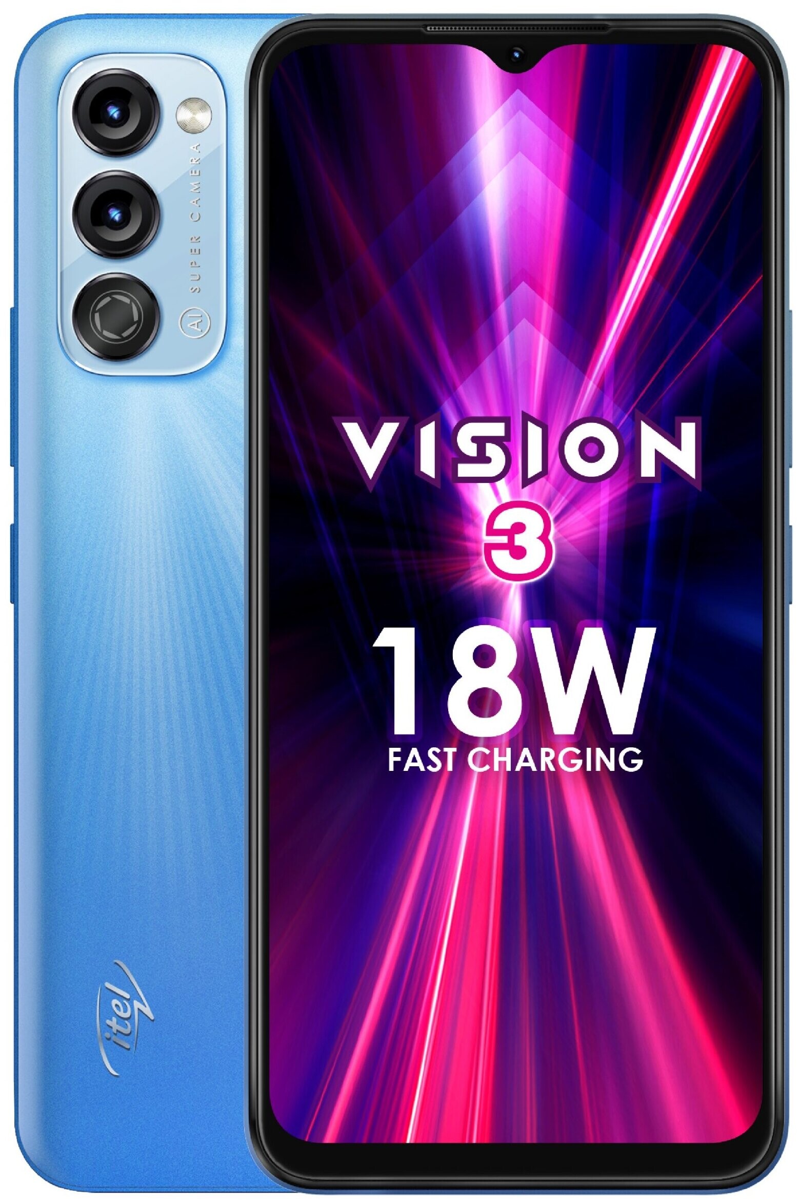 Телефон ITEL Vision 3 2/32Gb голубой 
Телефон ITEL Vision 3 2/32Gb голубой