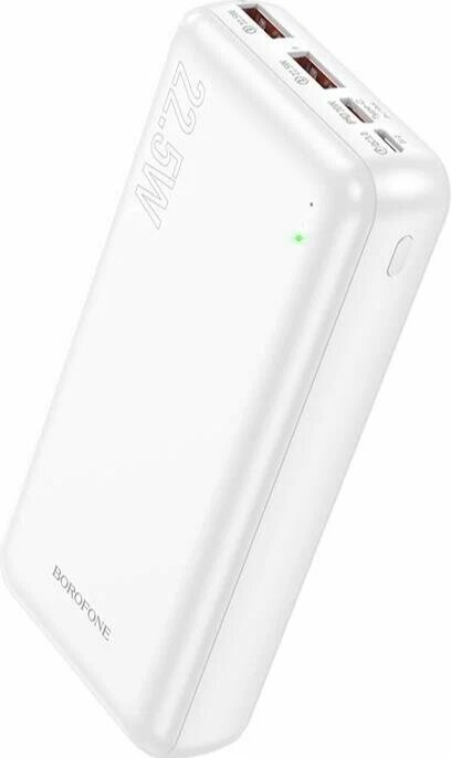 Внешний аккумулятор Borofone BJ38A 20000mAh 2USB White
Внешний аккумулятор Borofone BJ38A 20000mAh 2USB White