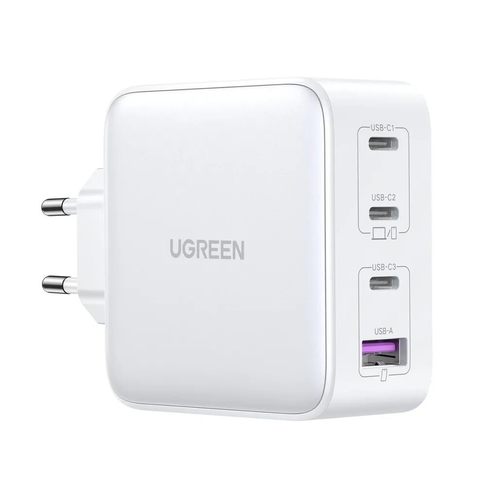 Сетевое зарядное устройство Ugreen CD226 Nexode 100W USB-A+3*USB-C GaN Tech Fast Charger EU белый (15337)
Сетевое зарядное устройство Ugreen CD226 Nexode 100W USB-A+3*USB-C GaN Tech Fast Charger EU белый (15337)