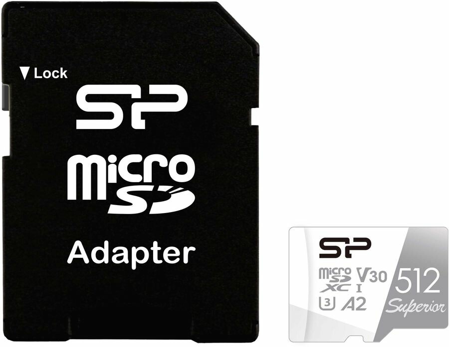 Карта памяти Silicon Power microSDXC 512ГБ Class 10 (SP512GBSTXDA2V20SP) + переходник SD
Карта памяти Silicon Power microSDXC 512ГБ Class 10 (SP512GBSTXDA2V20SP) + переходник SD