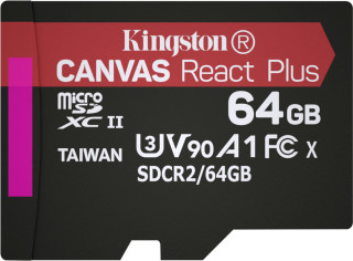 Карта памяти Kingston Canvas React Plus microSDXC 128Gb MLPMR2/128GB (+адаптер)
Карта памяти Kingston Canvas React Plus microSDXC 128Gb MLPMR2/128GB (+адаптер)