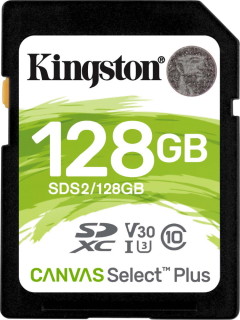 Карта памяти Kingston Canvas Select Plus SDXC 128Gb Class10 SDS2/128GB w/o adapter
Карта памяти Kingston Canvas Select Plus SDXC 128Gb Class10 SDS2/128GB w/o adapter
