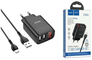 Сетевое зарядное устройство Hoco C86A черный +Кабель USB-Type-C (6931474746313)
Сетевое зарядное устройство Hoco C86A черный +Кабель USB-Type-C (6931474746313)