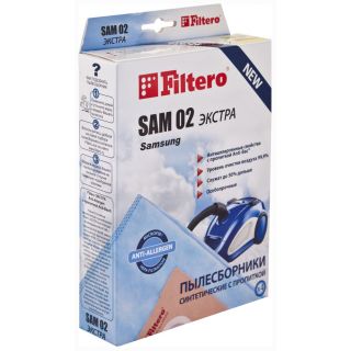 Мешок для пылесоса FILTERO SAM 02 (4) ЭКСТРА