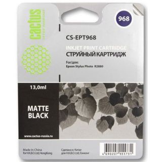 

Расходный материал для печати Cactus CS-EPT968 черный матовый