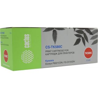 

Расходный материал для печати Cactus CS-TK580C голубой