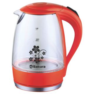 

Чайник Sakura SA-2710R стекло красный