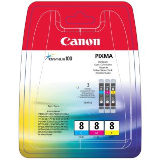 

Расходный материал для печати Canon CLI-8C/M/Y голубой/пурпурный/желтый