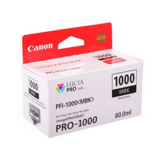 Расходный материал для печати Canon PFI-1000 MBK матовый черный