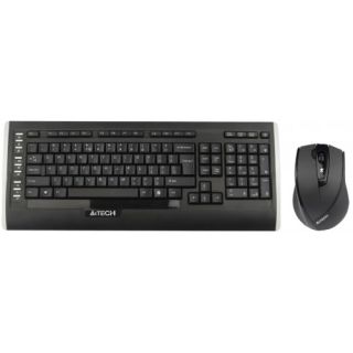 

Комплект мыши и клавиатуры A4Tech W 9300F USB черный