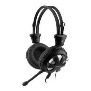 

Компьютерная гарнитура A4Tech HS-28 серебристый/черный