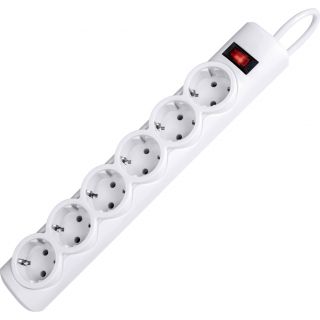 

Удлинитель Defender DFS 153 (3м, 6 розеток) белый (99490)
