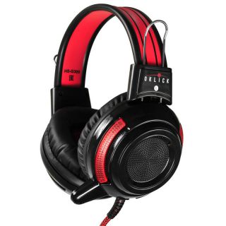 

Компьютерная гарнитура Oklick HS-G300 черный/красный