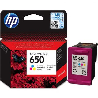 

Расходный материал для печати HP 650 Tri-colour Ink Cartridge (CZ102AE BHK)