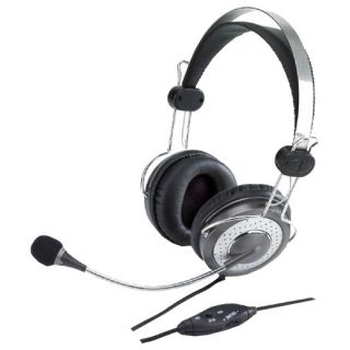 

Компьютерная гарнитура Genius HS-04SU серый