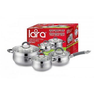 Фото - Набор посуды LARA LR02-95 Bell набор посуды lara lr02 104 adagio 6 пр серебристый