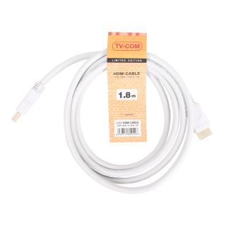 

Кабель TV-COM HDMI19M-HDMI19M, V1.4+3D, 1,8м белый (CG150SW-1.8M)