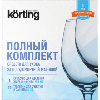 

Средство для ухода за техникой Korting DW KIT 201C Комплект для ухода за посудомоечной машиной