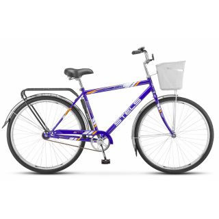 Велосипед взрослый STELS Navigator-300 Gent 28" Z010 Синий + корзина (рама 20")  (1 коробка+корзина) от Imperiatechno