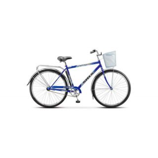 Велосипед взрослый STELS Navigator-350 Gent 28" Z010 Синий + корзина (рама 20") (1 коробка+корзина)