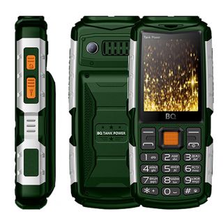 Телефон BQ 2430 Tank Power Green/silver от Imperiatechno