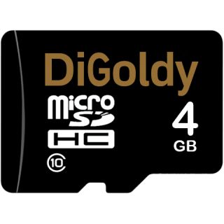 

Карта памяти Digoldy microSDHC 4GB Class10 (+ адаптер SD)