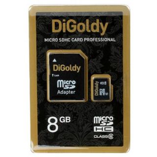 

Карта памяти Digoldy microSDHC 8GB Class10 (+ адаптер SD)
