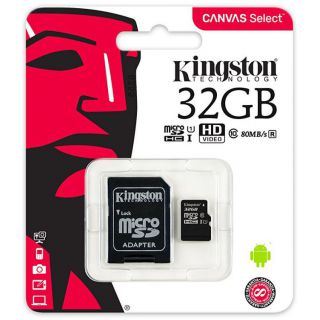 

Карта памяти Kingston microSDHC 32Gb Class10 SDCS/32GB (+ adapter)