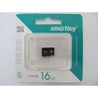 

Карта памяти Smartbuy MicroSDHC 16GB Class4
