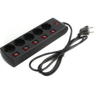 

Сетевой фильтр Sven SF-05PL 1,8 м (5 розеток) черный