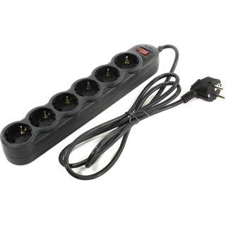 

Удлинитель Sven SF-06L 1,8 м (6 розеток) черный