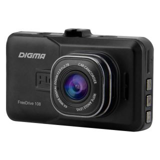 

Автомобильный видеорегистратор Digma FreeDrive 108 черный