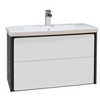 

Тумба Roca Ronda для раковины GAP 800мм, белый глянец/серый матовый (ZRU9302965)