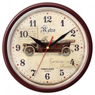 Часы настенные Troyka 91931920 Ретро автомобиль