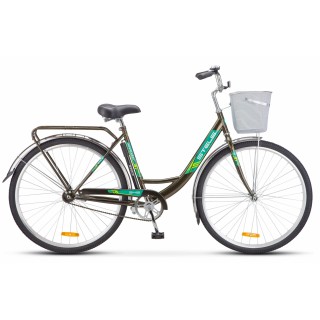 Велосипед взрослый STELS Navigator-345 Z010 Тёмно-оливковый (LU085343*LU078214*20) + корзина от Imperiatechno
