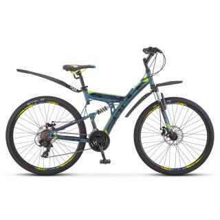 Велосипед взрослый STELS Focus MD 27.5 V010 Серый/жёлтый (LU089832*LU075946*19) (2018) от Imperiatechno